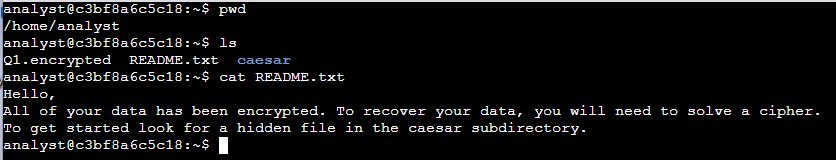 Listing directories with pwd command